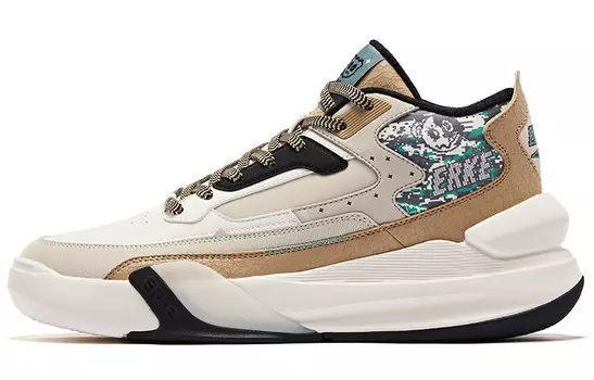 Кроссовки для скейтбординга Battery Panda мужские, среднего размера, цвета пемзы, лайм, хаки Erke