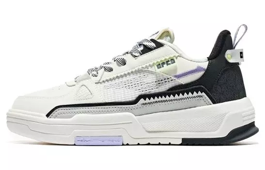 Кроссовки для скейтбординга Battery Panda женские, низкие, белые/черные Erke