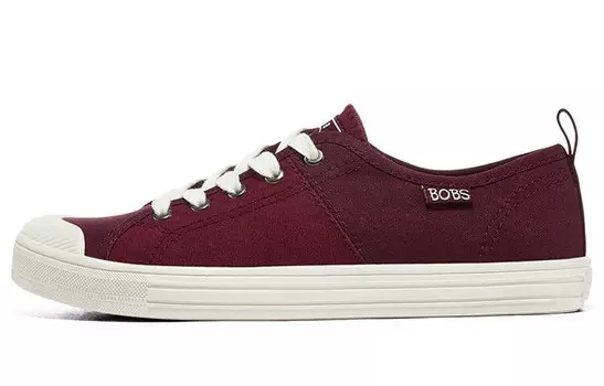 Кроссовки для скейтбординга Bobs женские, низкие, бордовые Skechers
