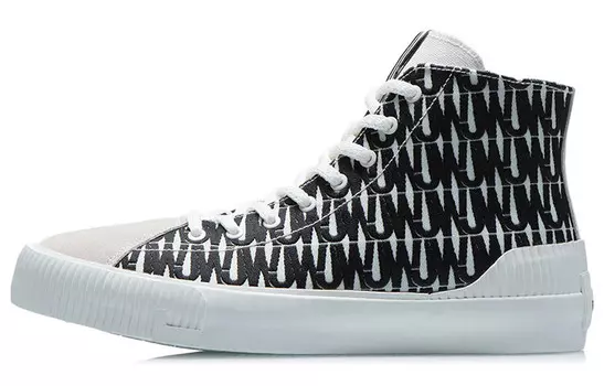 Кроссовки для скейтбординга CF Tracing унисекс с высоким верхом, черные/белые Lining