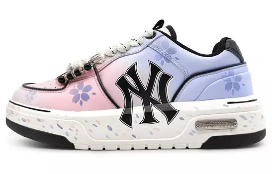 Кроссовки для скейтбординга Chunky Liner, унисекс, низкие, розовые/черные Mlb