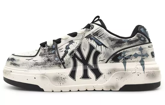 Кроссовки для скейтбординга Chunky Liner унисекс с низким верхом бежевого цвета Mlb