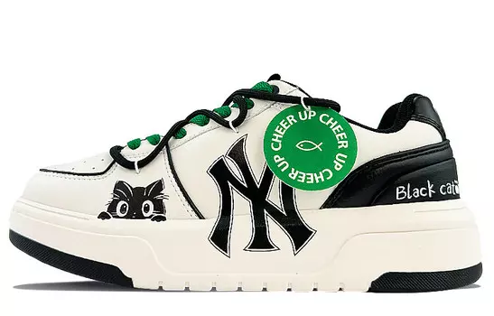 Кроссовки для скейтбординга Chunky Liner унисекс с низким верхом белого цвета Mlb