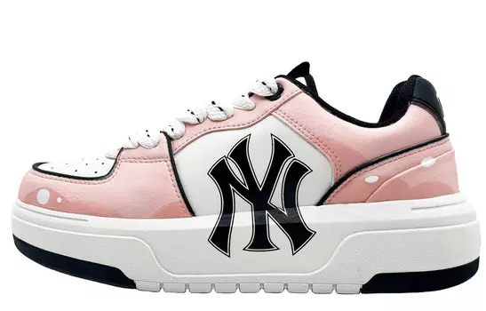 Кроссовки для скейтбординга Chunky Liner унисекс с низким верхом розового цвета Mlb