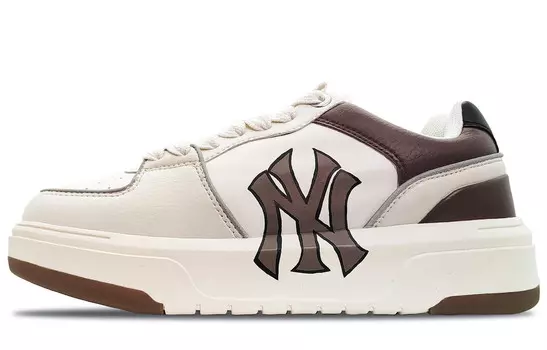 Кроссовки для скейтбординга Chunky Liner унисекс с низким верхом коричневого цвета Mlb