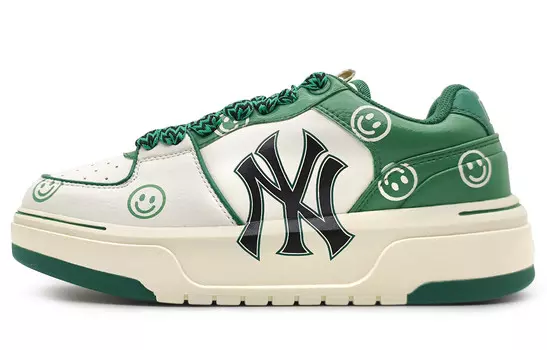 Кроссовки для скейтбординга Chunky Liner унисекс с низким верхом, зеленые Mlb