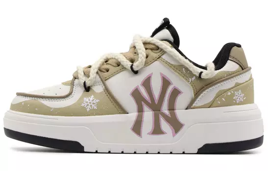 Кроссовки для скейтбординга Chunky Liner унисекс с низким верхом розового/коричневого цвета Mlb