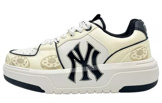 Кроссовки для скейтбординга Chunky Liner унисекс с низким верхом бежевого цвета Mlb