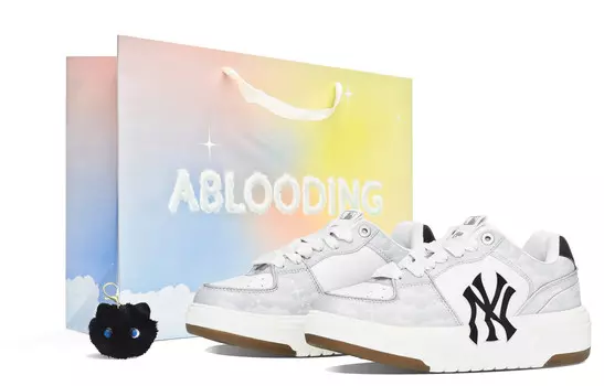 Кроссовки для скейтбординга Chunky Liner унисекс с низким верхом серые Mlb