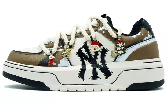 Кроссовки для скейтбординга Chunky Liner унисекс с низким верхом белого цвета Mlb