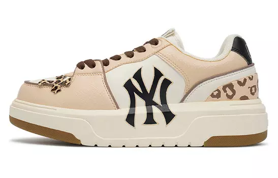 Кроссовки для скейтбординга Chunky Liner унисекс с низким верхом, желтые Mlb