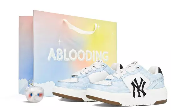 Кроссовки для скейтбординга Chunky Liner унисекс с низким верхом синего цвета Mlb