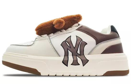 Кроссовки для скейтбординга Chunky Liner унисекс с низким верхом, черные/коричневые Mlb