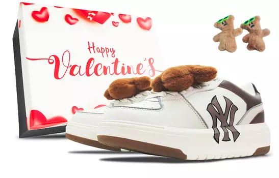 Кроссовки для скейтбординга Chunky Liner унисекс с низким верхом коричневого цвета Mlb