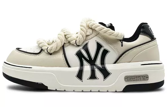 Кроссовки для скейтбординга Chunky Liner унисекс с низким верхом белого/бежевого/черного цвета Mlb