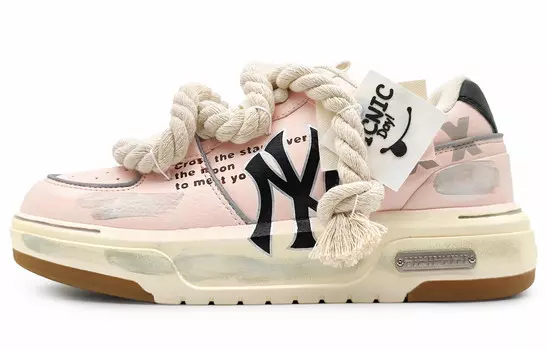 Кроссовки для скейтбординга Chunky Liner унисекс с низким верхом серые/черные Mlb