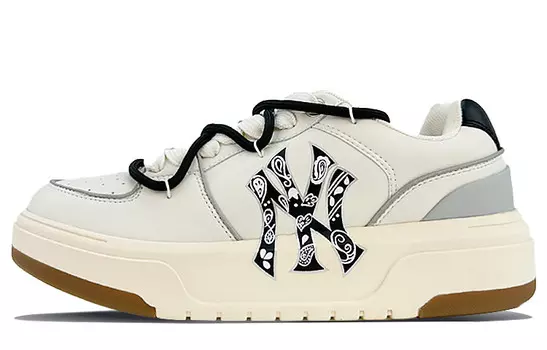 Кроссовки для скейтбординга Chunky Liner унисекс с низким верхом, черные Mlb