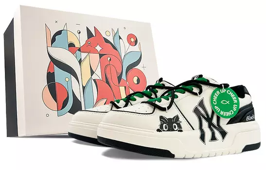 Кроссовки для скейтбординга Chunky Liner унисекс с низким верхом, черные Mlb