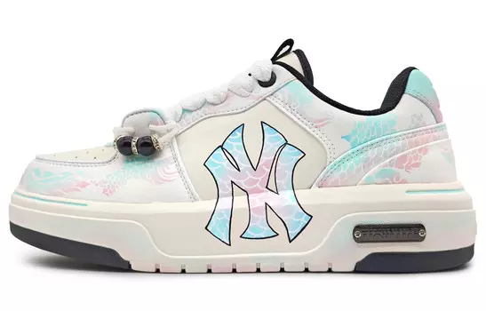 Кроссовки для скейтбординга Chunky Liner унисекс с низким верхом розового/белого цвета Mlb