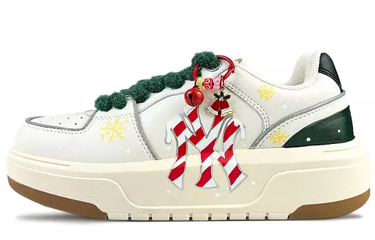 Кроссовки для скейтбординга Chunky Liner унисекс с низким верхом, рождественские красные Mlb