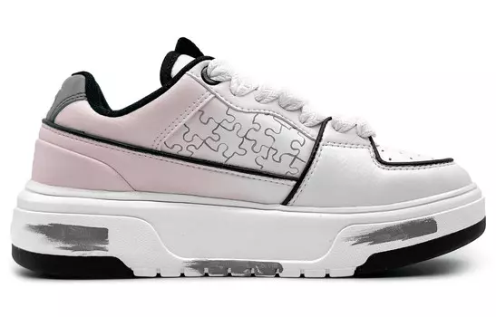 Кроссовки для скейтбординга Chunky Liner унисекс с низким верхом серые/черные Mlb