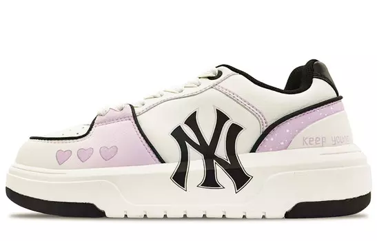 Кроссовки для скейтбординга Chunky Liner женские низкие розовые/черные Mlb