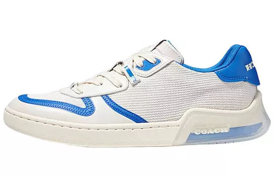 Кроссовки для скейтбординга CitySole мужские, низкие, белые/синие Coach