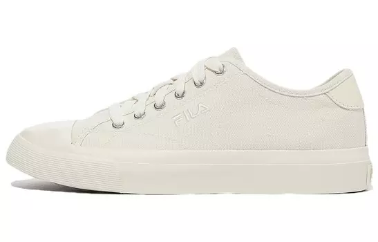 Кроссовки для скейтбординга Classic Kicks унисекс с низким верхом бежево-белые Fila