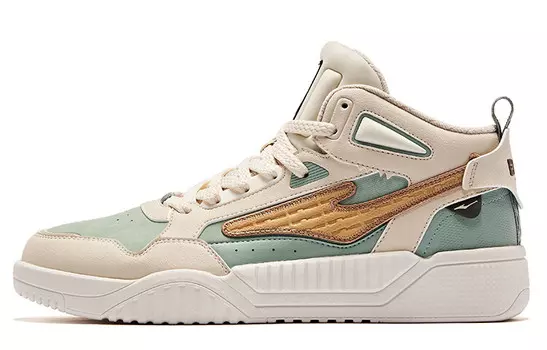 Кроссовки для скейтбординга Conquest мужские средней высоты, теплые, из льна, изумрудного цвета Erke