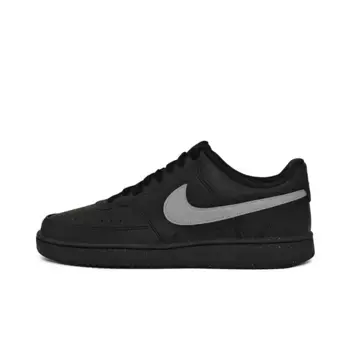 Кроссовки для скейтбординга Court Vision Low Unisex Low-Top Black Silver Grey Nike