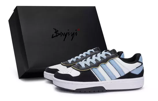 Кроссовки для скейтбординга Courtic унисекс с низким верхом, белый/синий Adidas Originals