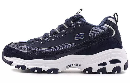 Кроссовки для скейтбординга D"Lites 1.0 женские, низкие, темно-синие Skechers