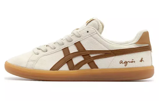 Кроссовки для скейтбординга DD Trainer унисекс с низким верхом белого/коричневого цвета Onitsuka Tiger