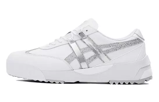 Кроссовки для скейтбординга delegated EX, унисекс, низкие, белые/серые Onitsuka Tiger