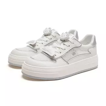 Кроссовки для скейтбординга Disney X Mary Cat Series женские с низким верхом Hotwind, серебряный