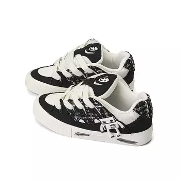 Кроссовки для скейтбординга Dream M Series женские низкие черный/белый Miniso