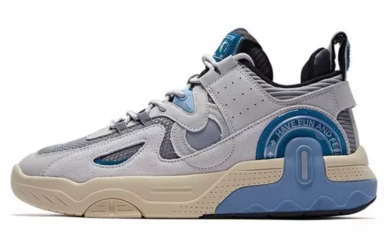 Кроссовки для скейтбординга Exceed мужские, среднего размера, серый/синий Qiaodan