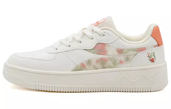 Кроссовки для скейтбординга Fairy женские, низкие, белые/пудровые 361°