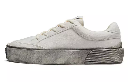 Кроссовки для скейтбординга Fault унисекс с низким верхом, старые белые Eqlz