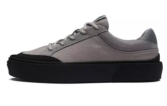 Кроссовки для скейтбординга Fault унисекс с низким верхом, черные/серые Eqlz