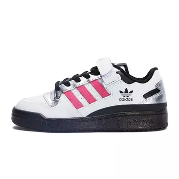 Кроссовки для скейтбординга FORUM унисекс с низким верхом, черный/белый/розовый/серебряный Adidas Originals