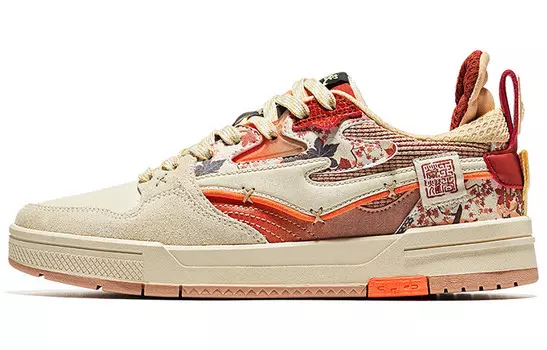 Кроссовки для скейтбординга Honor Of Kings X Peerless Master женские низкие красные и белые Erke