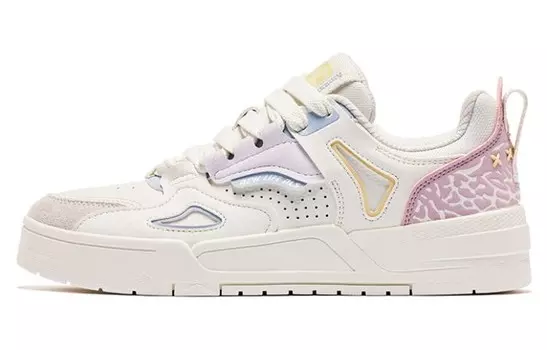 Кроссовки для скейтбординга Inheritance 2.0 женские с низким верхом цвета слоновой кости Morning Powder Qiaodan