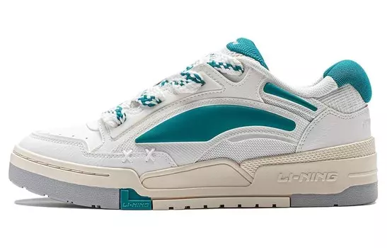 Кроссовки для скейтбординга Journey V2 мужские с низким верхом, белые/голубые/зеленые Lining