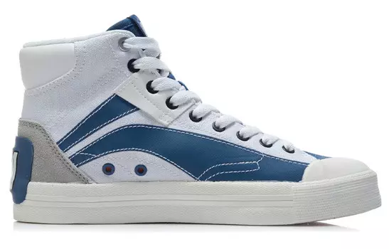 Кроссовки для скейтбординга Keith Haring X Disney женские, высокие, стандартные, белые/голубые Lining