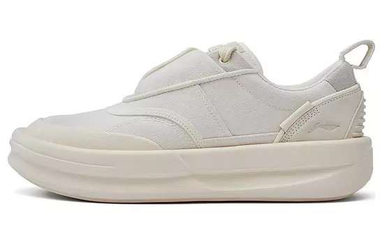 Кроссовки для скейтбординга Li Ning X Jackie Chan серии Kung Fu, унисекс, низкие, кориандр, белые Lining