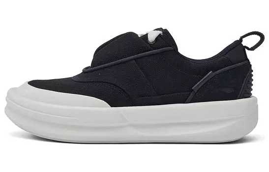 Кроссовки для скейтбординга Li Ning X Jackie Chan серии Kung Fu, унисекс, низкие, черные Lining