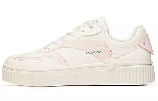 Кроссовки для скейтбординга Life Collection женские, низкие, белые/розовые Anta