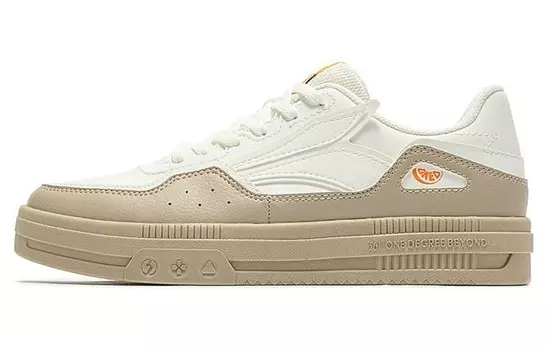 Кроссовки для скейтбординга Light Law женские с низким верхом, белый/коричневый 361°