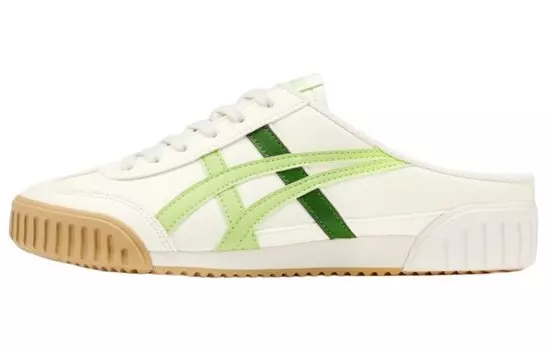 Кроссовки для скейтбординга Machu Racer, унисекс, низкие, белые/зеленые Onitsuka Tiger